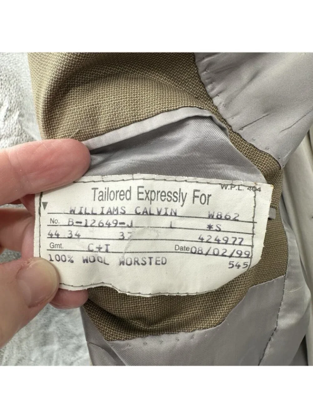 vintage 90s HART SCHAFFNER MARX GOLD TRUMPETER jacket blazer 44L worsted wool